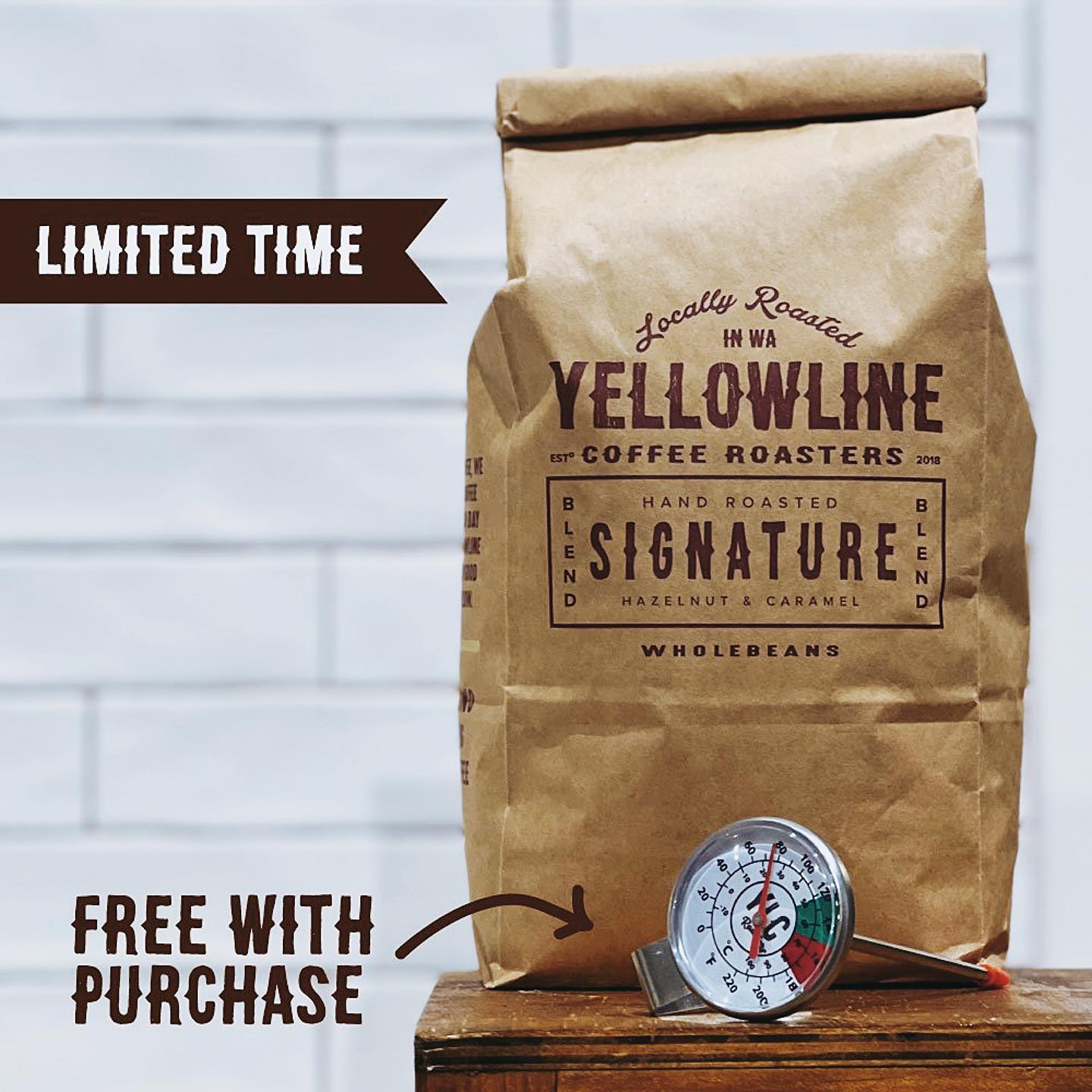 1KG Coffee Beans and FREE Milk Thermometer