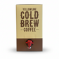Yellowline Cold Brew Coffee packaging with a brown box and red spout on a white background