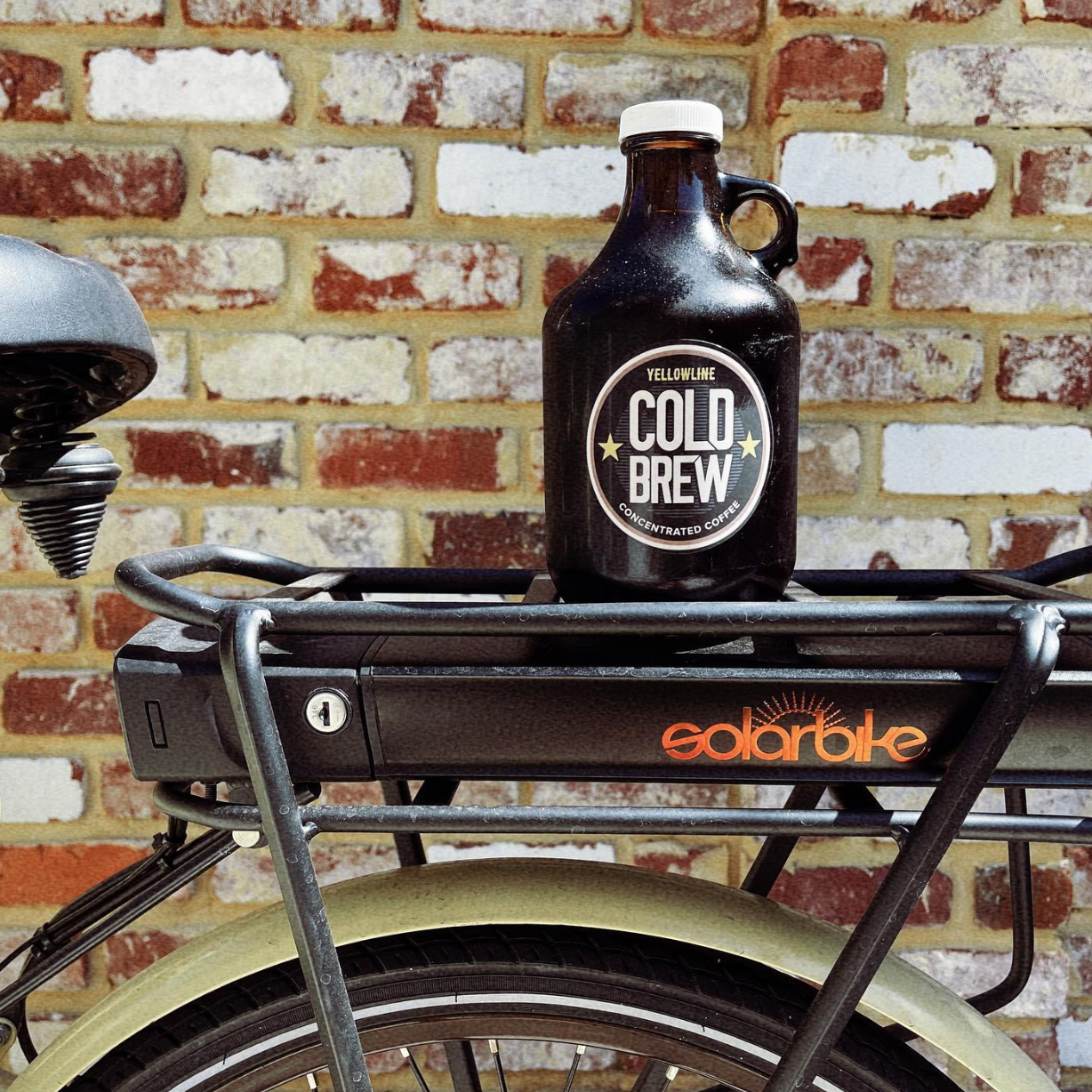 growler on back of bike